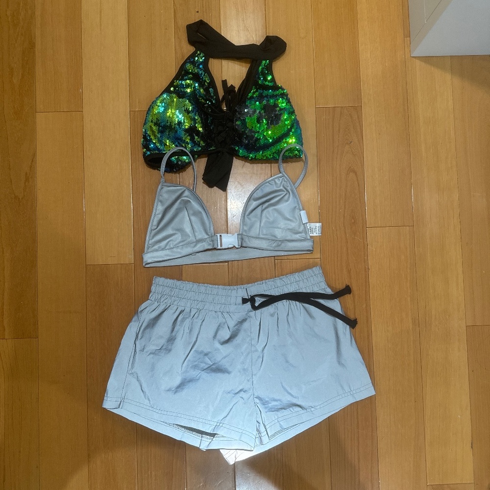 Reflective 3m festival music show outfit set
